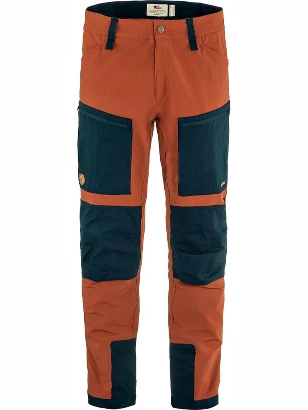 Fjällräven Keb Trousers Men's Cargo Pants Orange & Navy